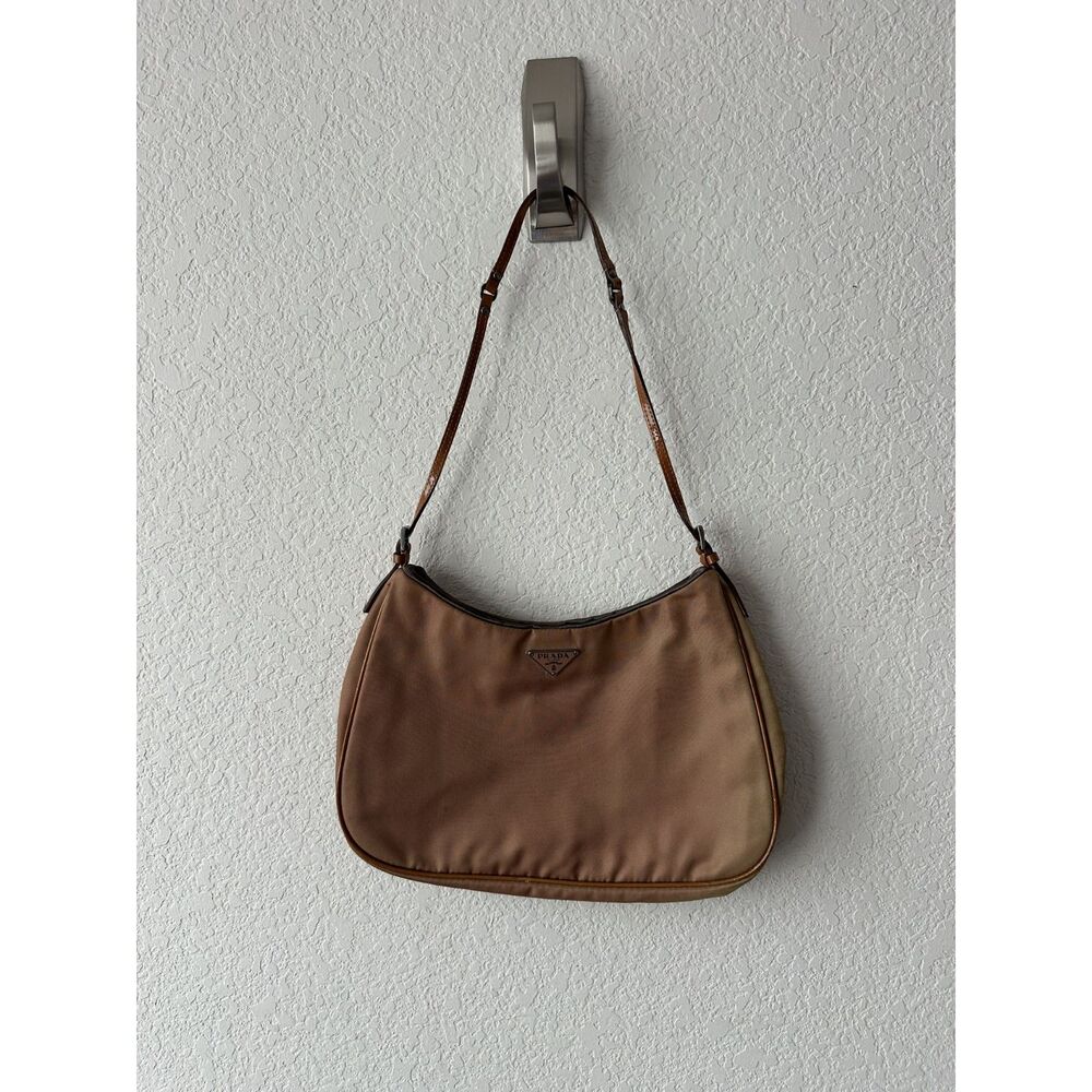 Prada Prada Copper Tessuto Nylon Shoulder Bag